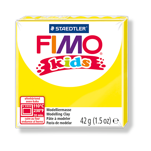 Полимерная глина для детей FIMO kids 1 (желтый) 42г
