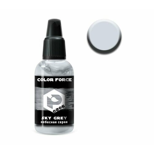 Pacific88 Aero COLOR FORCE Краска для аэрографа Небесная серая (Sky grey),18 ml