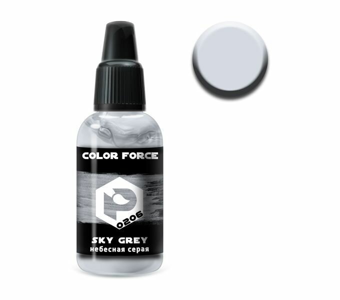 фото Pacific88 Aero COLOR FORCE Краска для аэрографа Небесная серая (Sky grey),18 ml