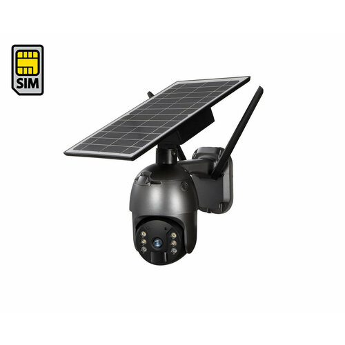 Линк Солар S-12-4 GS (Черн) (F1646EU) - 4G автономная камера 1080P на солнечной батарее - видеокамера с SIM картой / автономная камера на солнечной