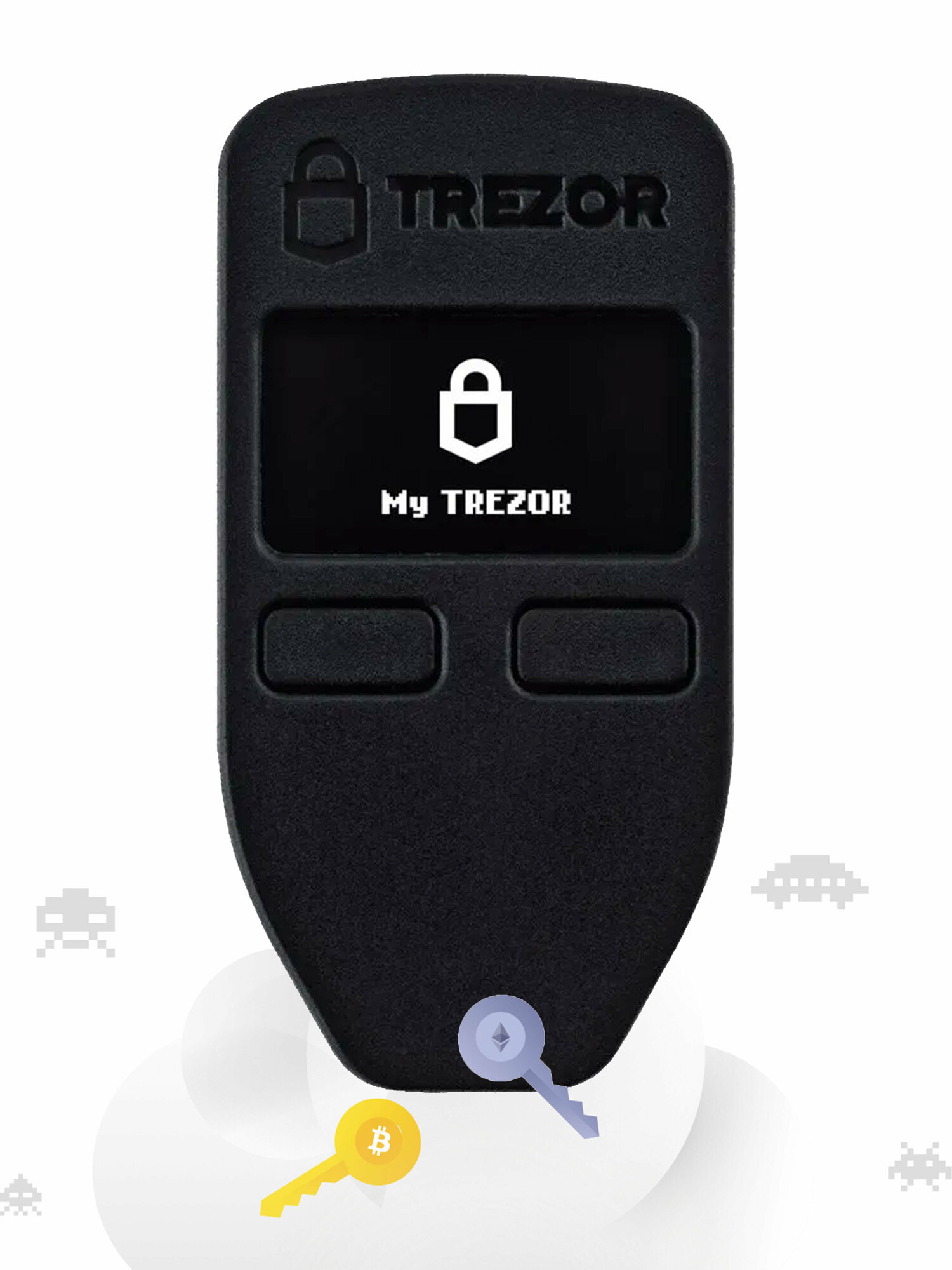 Аппаратный криптокошелек Trezor One Black - холодный кошелек для криптовалют от BIP39 — фото 1
