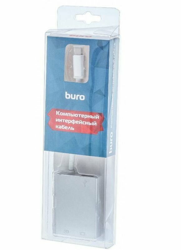 Buro BHP USB Type-C (m) USB Type-C (f) miniDisplayPort (f) 0.1м - фото №12