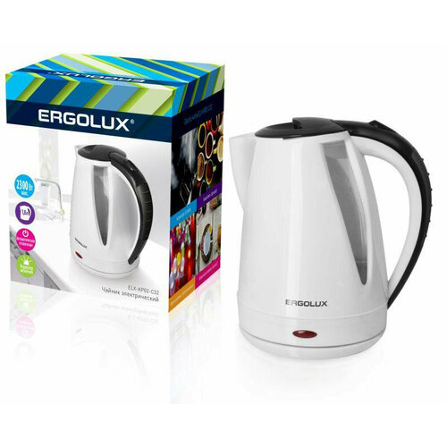 Чайник ELX-KP02-C32 пласт 18л 160-250В 1500-2300Вт белчерн Ergolux 13119 166300₽