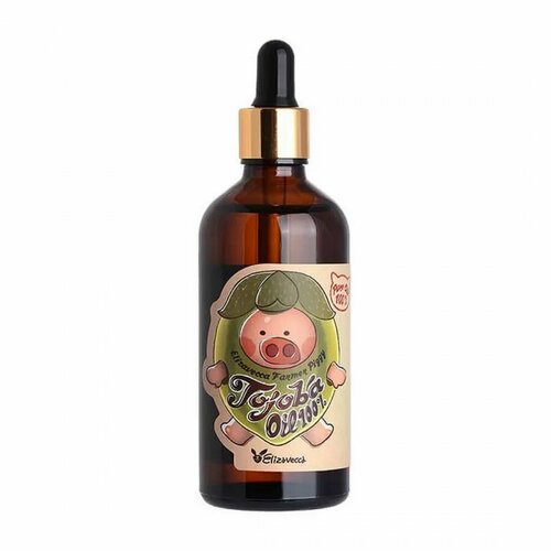 Elizavecca Универсальное масло жожоба для ухода за кожей и волосами / Farmer Piggy Argan Oil 100%, 100 мл масло арганы для лица тела и волос elizavecca farmer piggy argan oil 100% 30 мл