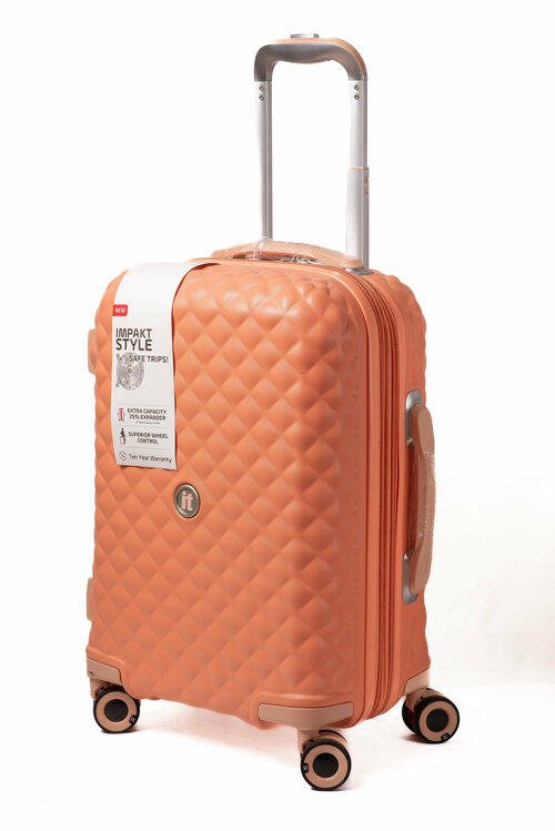 Чемодан IT Luggage 16-2888-08, размер M, коралловый