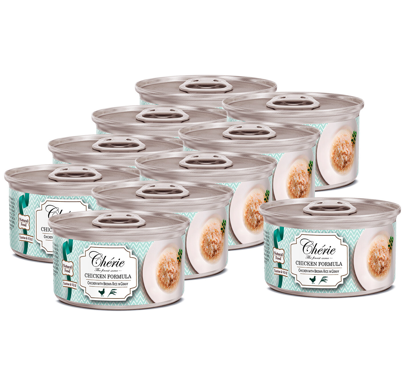 фото PETTRIC Курица с Бурым Рисом в Соусе. 80 г. х 10 шт.