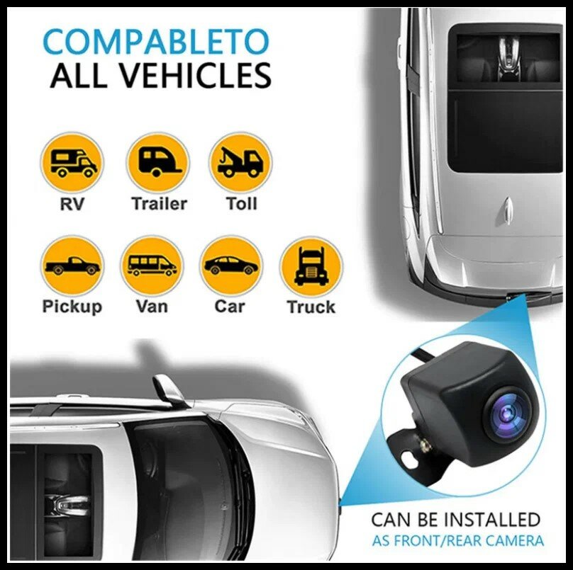 Беспроводная камера заднего-переднего вида Rapture Cam-301 FHD WiFi (для Android, IOS) для автомобилей, прицепов, пикапов, грузовиков, катеров