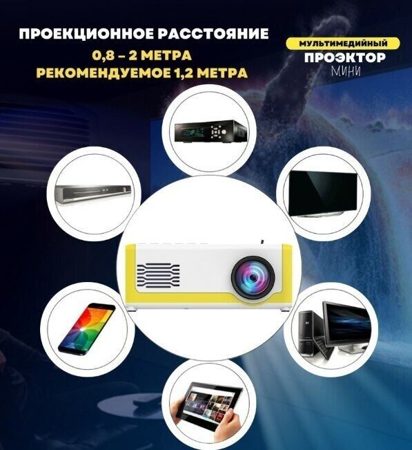 Тестовый образец проектор белый (картинка) — фото 3