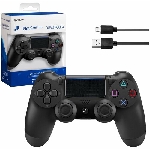 Джойстик беспроводной PS4 Bluetooth геймпад для PS 4 совместимый с PS4 PC и Mac устройства Apple 141300₽