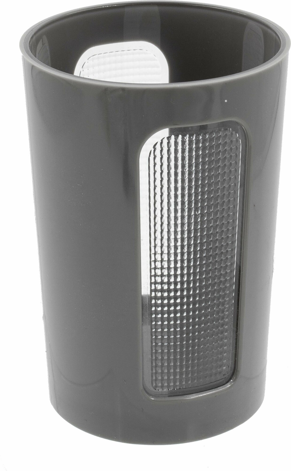 Стакан BEROSSI  Scarlet   для аксессуаров  пластик  круглый  серый