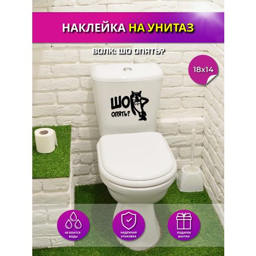 Интерьерная наклейка на поверхность унитаза / двери 