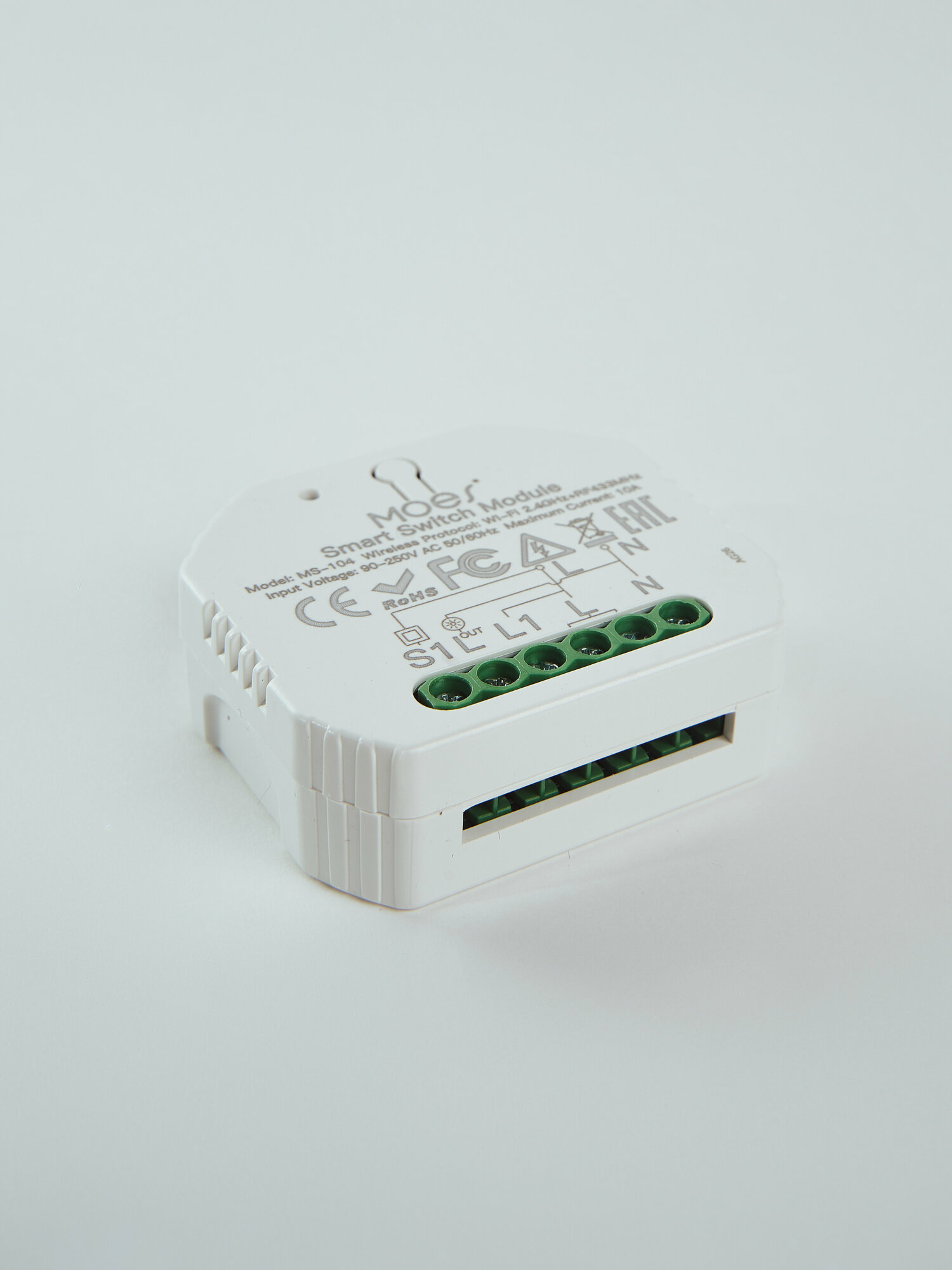 Переключатель Moes Wi-Fi+RF Switch Module умный модели MS-104 - фото №11