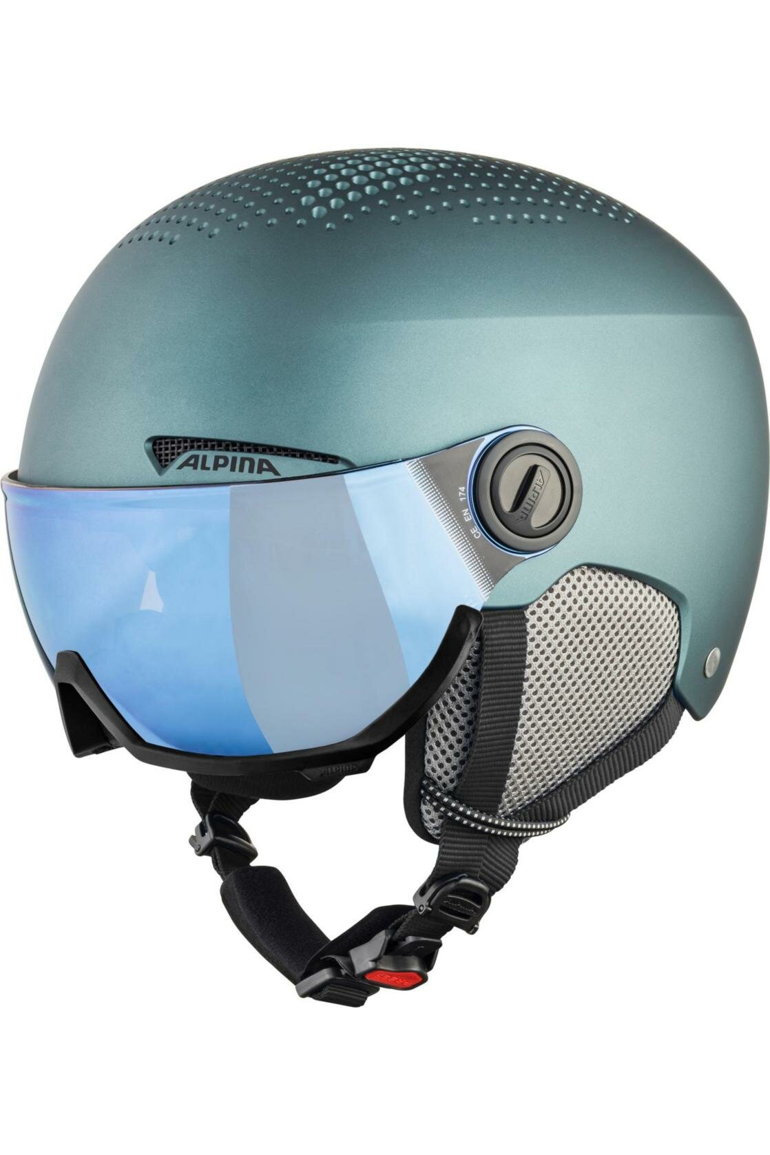 Шлем с визором ALPINA Arber Visor Q Lite Petrol-Green Matt (см:54-58)