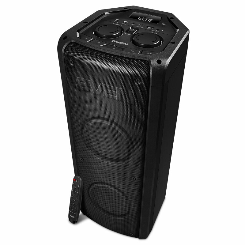 Портативная акустика SVEN PS-710, мощность 100 Вт (RMS), Bluetooth, FM-радио, USB, microSD, LED-дисплей, встроенный аккумулятор — фото 12