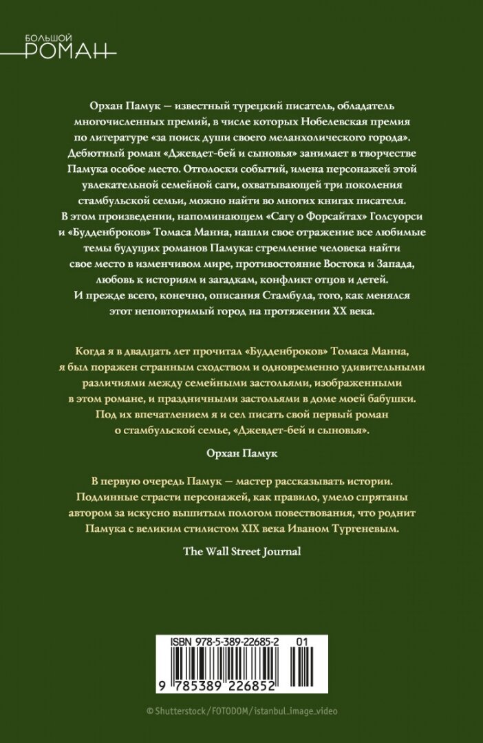 Джевдет-бей и сыновья (Памук Орхан) - фото №2