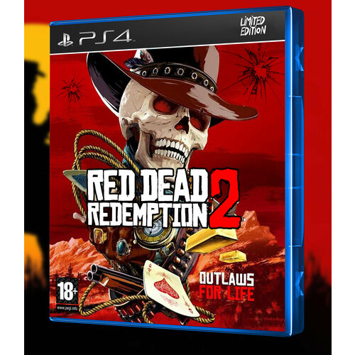 Эксклюзивная Обложка для Кейса PS4 Red Dead Redemption 2