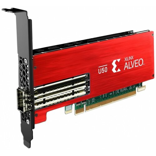 Сетевая карта Asus Xilinx Alveo U50 90SKC000-M5GAN0 PCI-Express 4.0 среда передачи данных волокно 100Gb/s