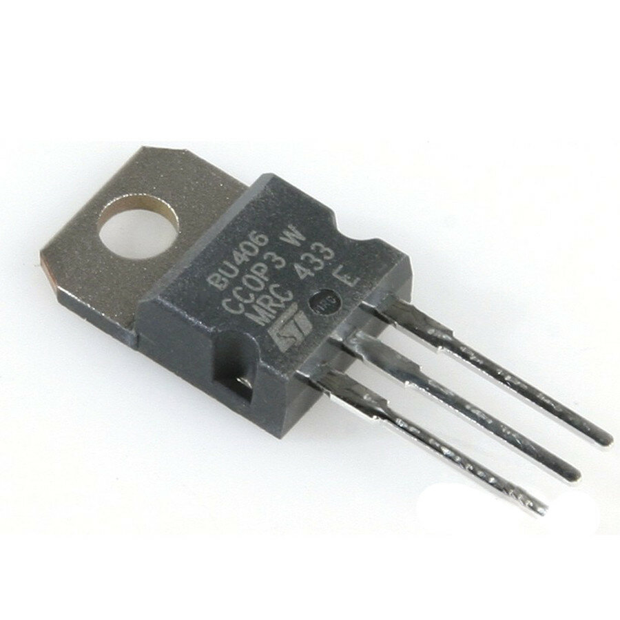 BU406 Биполярный NPN транзистор 400V 7A 60Вт 10МГц (TO-220)