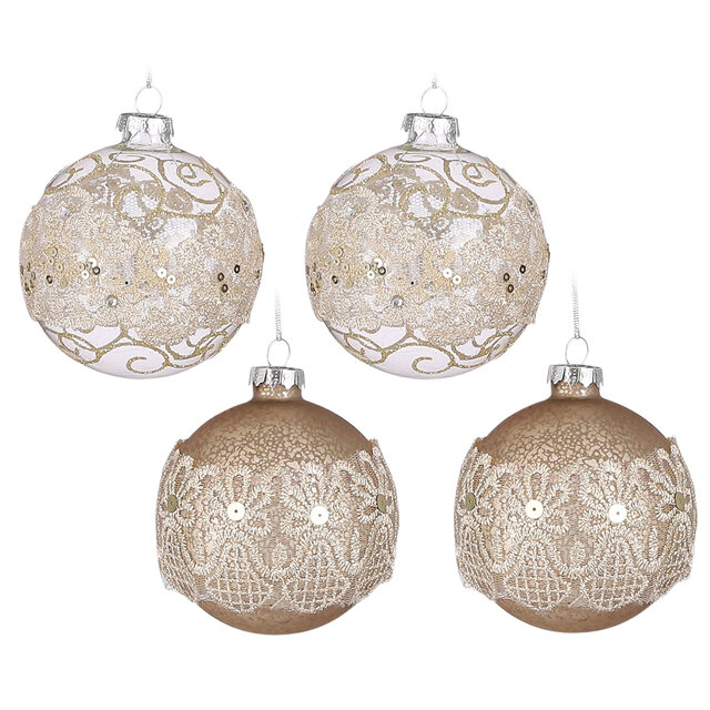 фото Edelman Набор стеклянных шаров Chateau de Montresor 8 см, 12 шт *