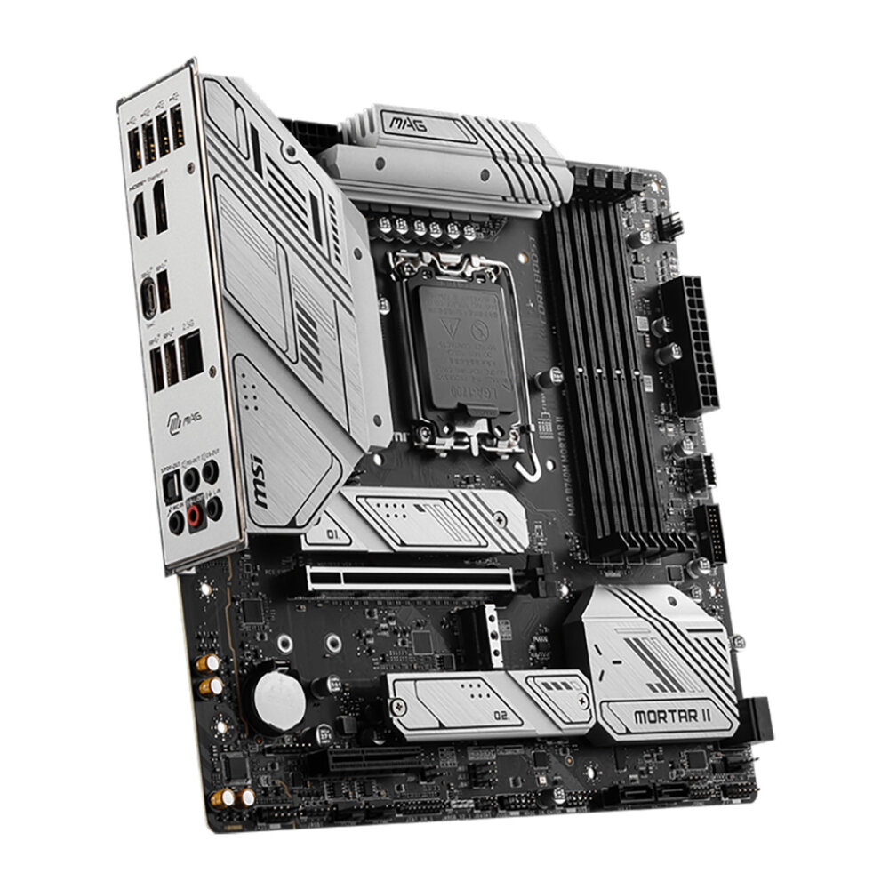 Материнская плата mATX MSI (LGA1700, B760, 4*DDR5 (7800), 4*SATA 6G RAID, 3*M.2, 2*PCIE, 2.5Glan, HDMI, DP, USB Type-C, 3*USB 3.2, - фото №3