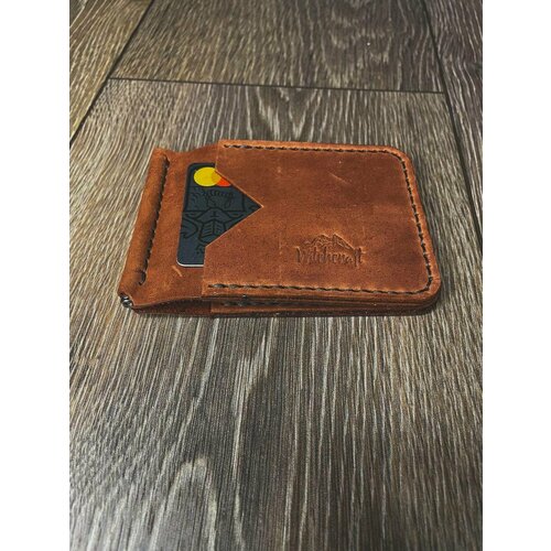 фото Зажим для купюр , фактура матовая, коричневый witchcraft