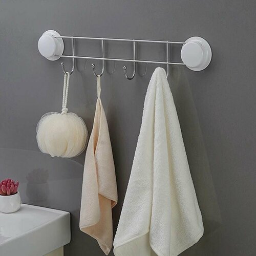 Крючки для ванной с присоской для полотенец Garbath / вешалка настенная без сверления/ держатель для ванной и кухни, нержавеющая сталь