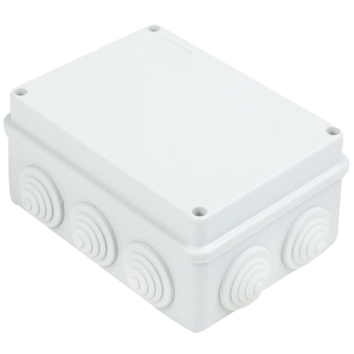 распределительная коробка открытая lexman 150х110х70 мм 6 вводов ip55 цвет серый Распределительная коробка открытая LEXMAN D 150х110х70 мм 10 вводов IP55 цвет серый