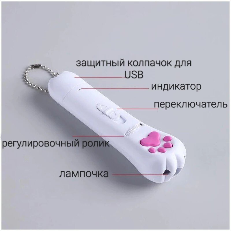 Лазерная указка для кошек игрушка-дразнилка для кошек с USB