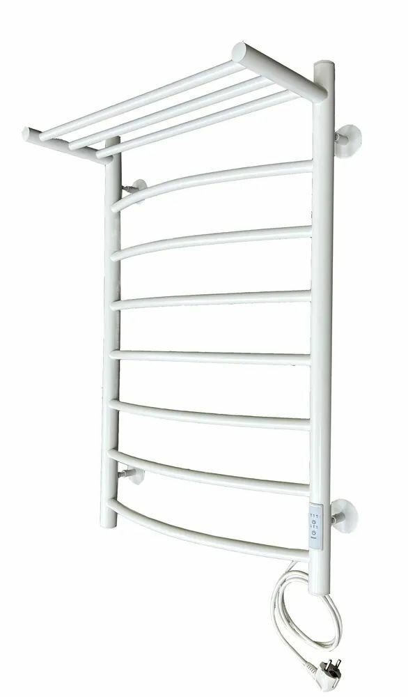 фото Полотенцесушитель электрический КС белый Классик П8 с полкой 500*800 U