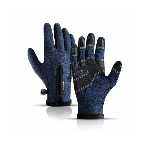 мужские и женские лыжные перчатки непромокаемые теплые флисовые перчатки для катания на лыжах и сноуборде зимние спортивные варежки Перчатки Kyncilor, размер M, синий