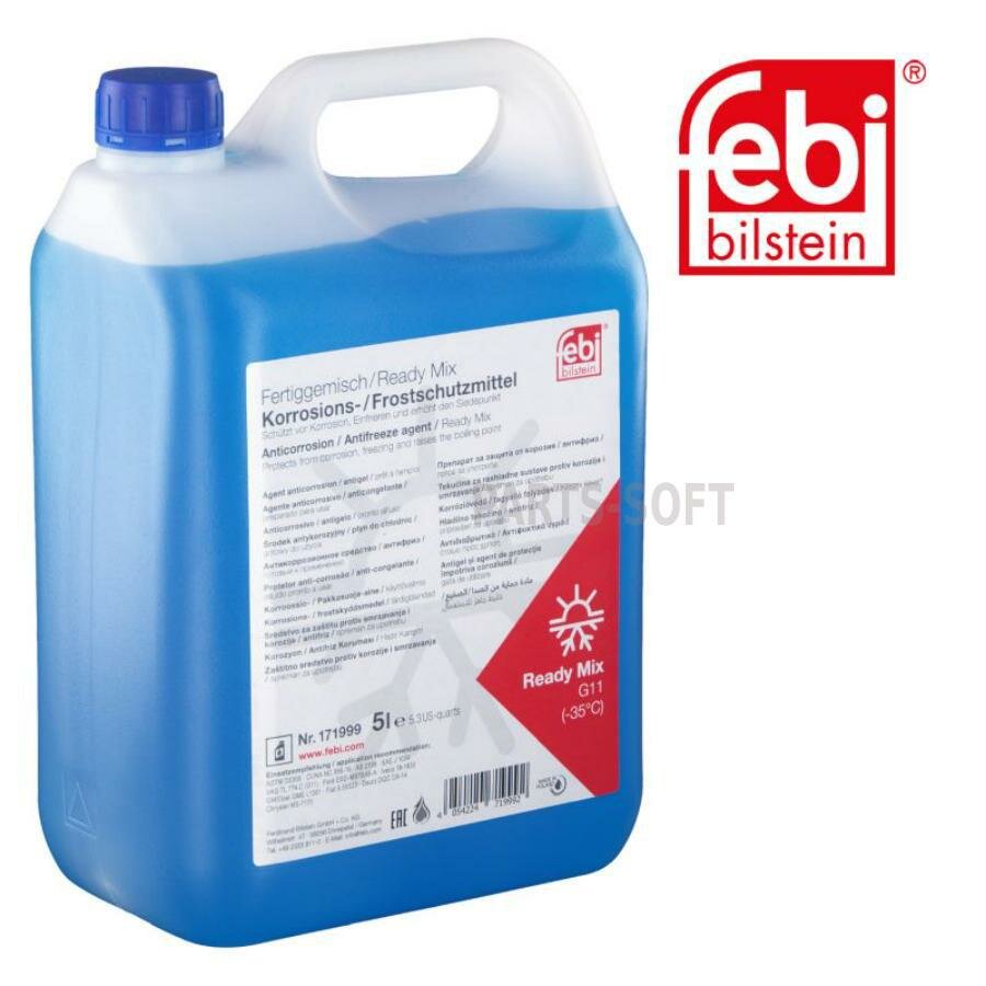 фото FEBI 171999 Жидкость охлаждающая синяя 5L