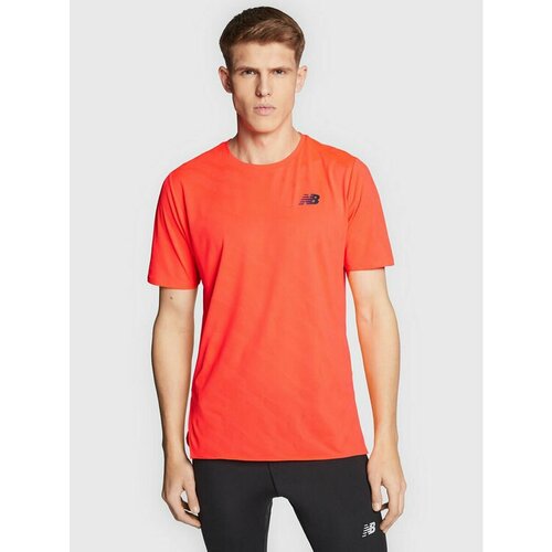 Футболка New Balance, размер XXL [INT], оранжевый футболка с принтом jacquard ac