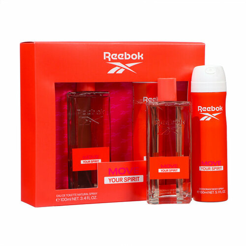 reebok reebok move your spirit for men Набор женский Reebok Move Your Spirit: туалетная вода, 100 мл + дезодорант, 150 мл