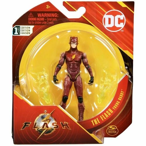 DC Comics THE FLASH Молодой Барри Фигурка 4 дюйма фигурка dc multiverse the flash dark flash 18 см 6155266