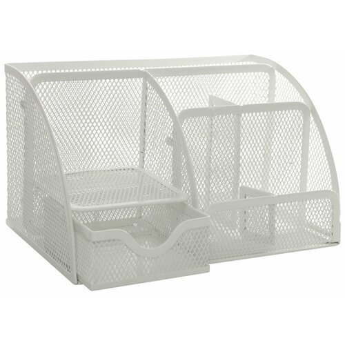 Подставка для канцелярских принадлежностей inформат белая 7 отделов 125х220х140 мм металл IF-MO7-WT 2638₽