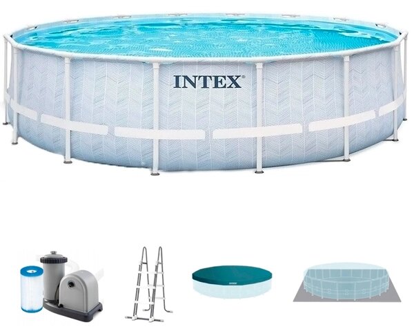 Каркасный бассейн INTEX Prism Frame 26746, 488Х122 см (комплект)