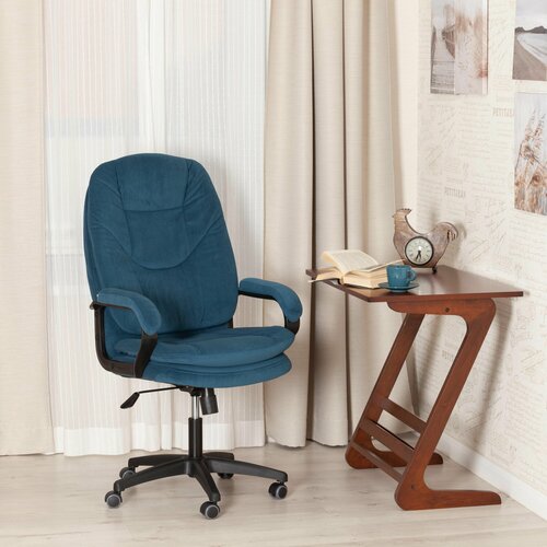 Компьютерное кресло TetChair Comfort LT офисное, обивка: флок, цвет: синий 32 черный, синий, розовый, коричневый, серый, бежевый