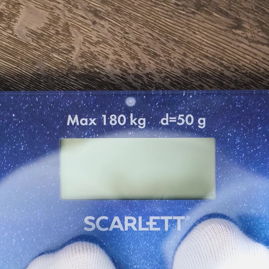 Весы напольные Scarlett SC-BS33E035 батарейки в комплекте, точность 50 г — фото 1