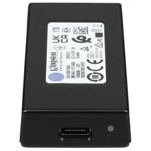 Kingston Внешний SSD диск Portable SSD 1TB Black SXS1000 1000G, Черный — фото 1