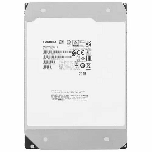 Toshiba Жесткий диск 20TB Server MG10ACA20TE SATA 7200 rpm 512Mb buffer 35 55830₽