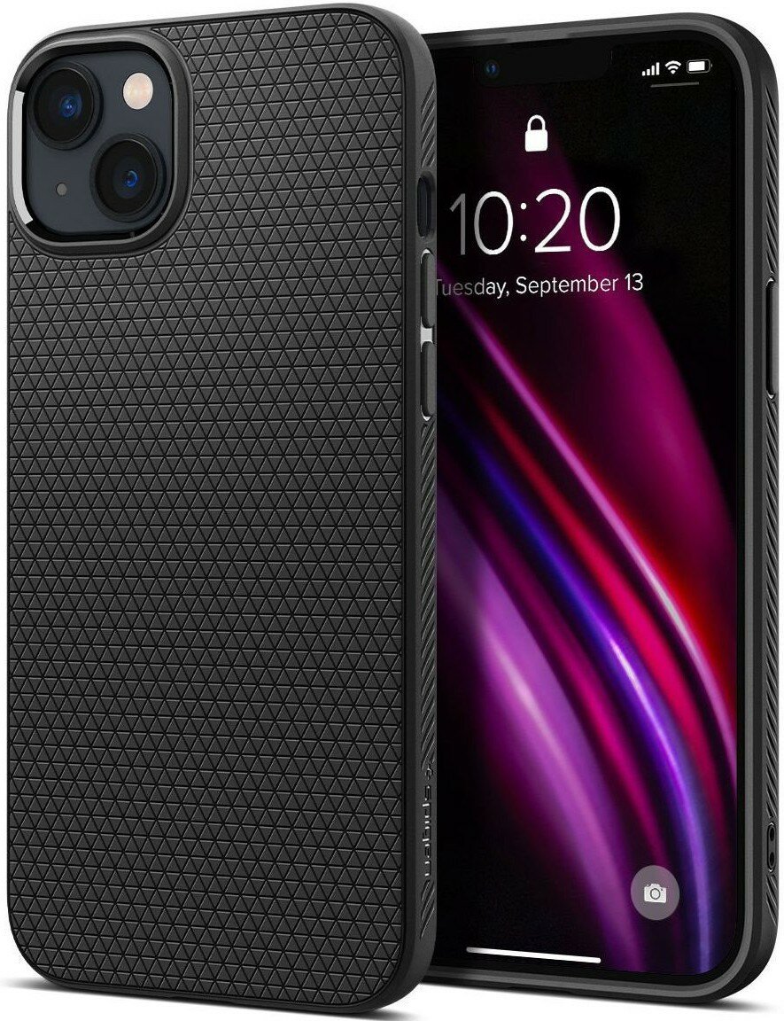 Чехол Spigen Liquid Air iPhone 14 Plus Matte Black (ACS04891) — фото 1