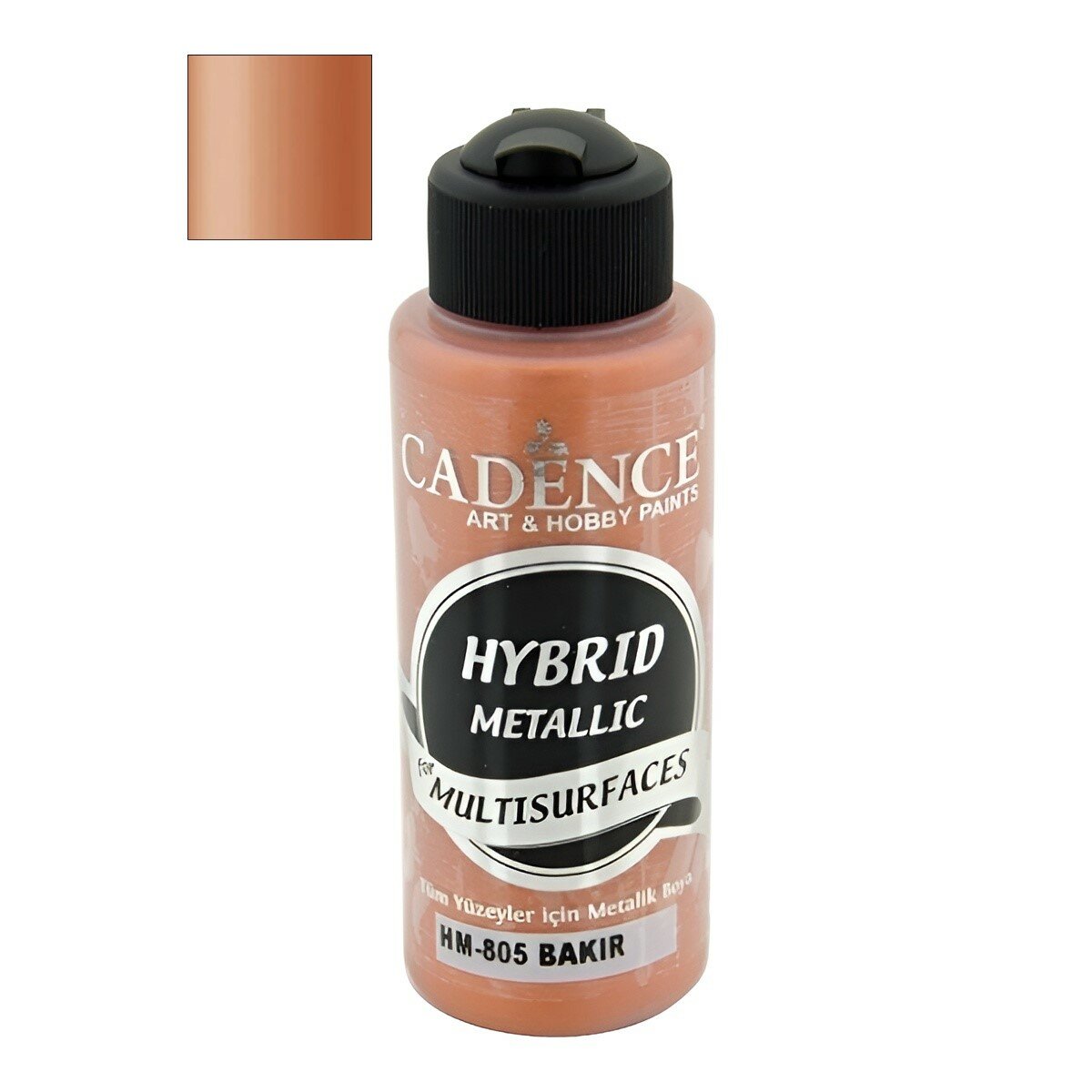 Акриловая краска Cadence Hybrid Metallıc for Multisurfaces, 120 ml. Copper HM-805