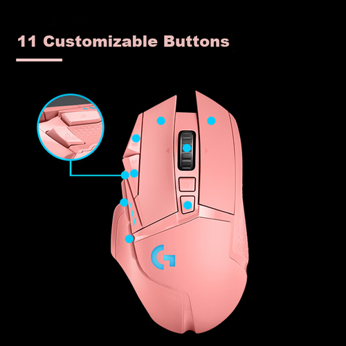 Беспроводная игоровая мышь Logitech G502 Esports RGB, Peach Pink