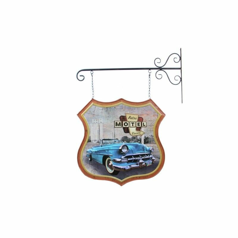 Ретро-вывеска мотеля с изображением Chevrolet Bel Air 1957 года
