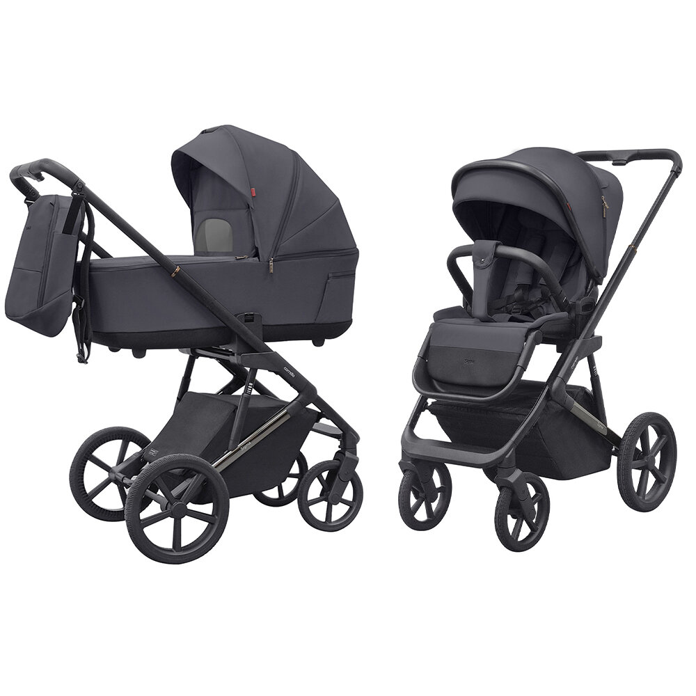 Коляска Carrello Sigma Club Grey CRL-6523, для мальчиков и девочек, универсальная, 2 в 1