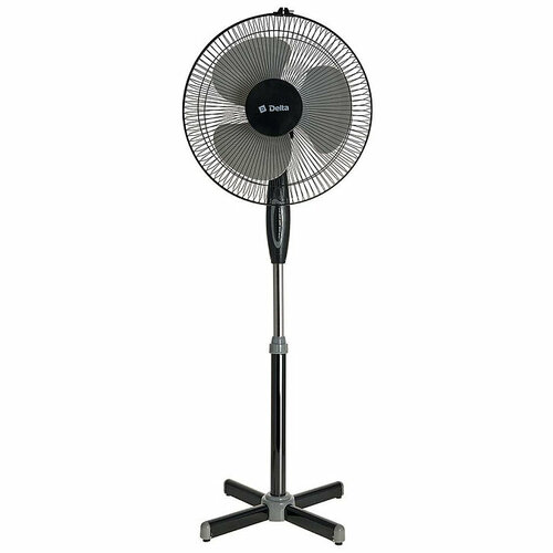 Вентилятор напольный Delta DL-005N 3 скорости черный с серым 2090₽