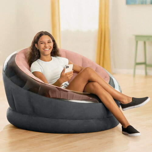 Изображение товара Надувное кресло Empire Chair 112*109*69 см розовое, INTEX, 68582-2