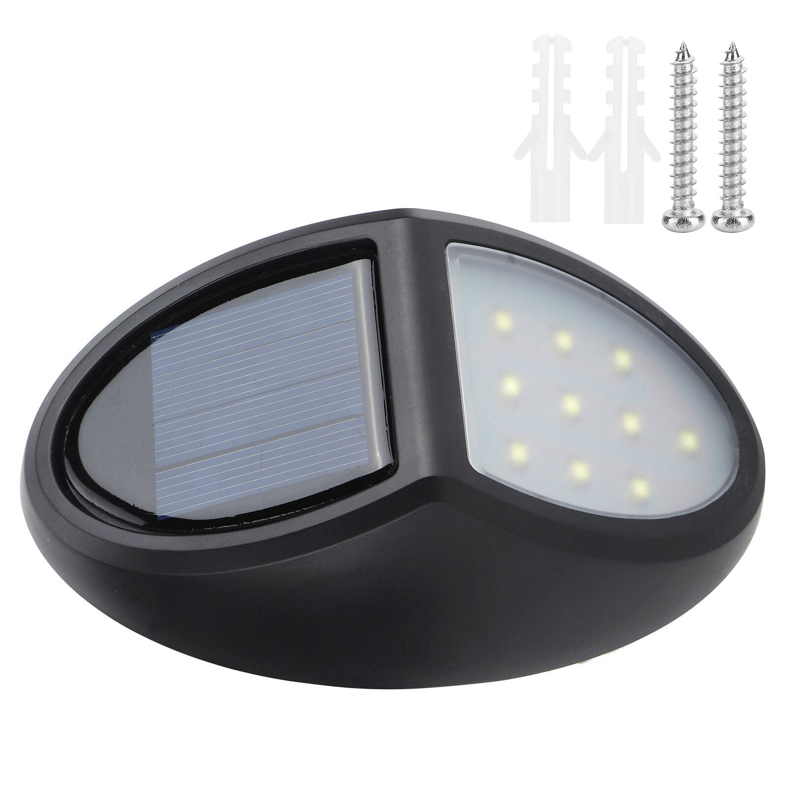 10LED Chips Water Resistant Solar Powered Wall Lamp Outdoor Garden Courtyard Balcony Lights