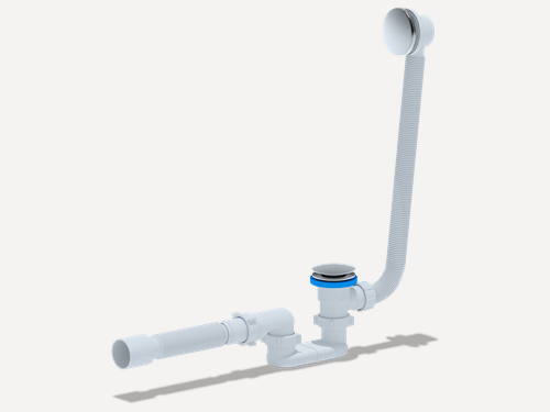 Изображение товара Сифон АНИ Пласт ЕС055G с переливом, клин-клак, плоский