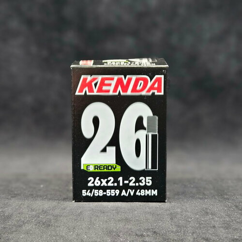 фото Камера велосипедная kenda, 26x2.1-2.35", 48 мм, тип ниппеля - schrader (автомобильный)